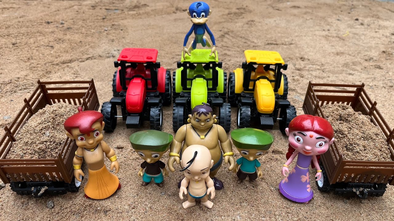 देखो बच्चों Raju का Tractor तो काला भूत ले गया | tractor video | kids toys | bacchon wala cartoon