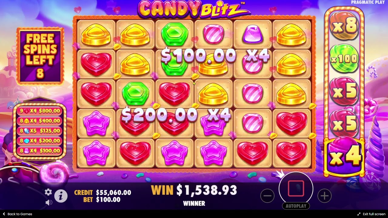 $10,000 Bonus Buy! Candy Blitz&trade; Slot by Pragmatic Play!