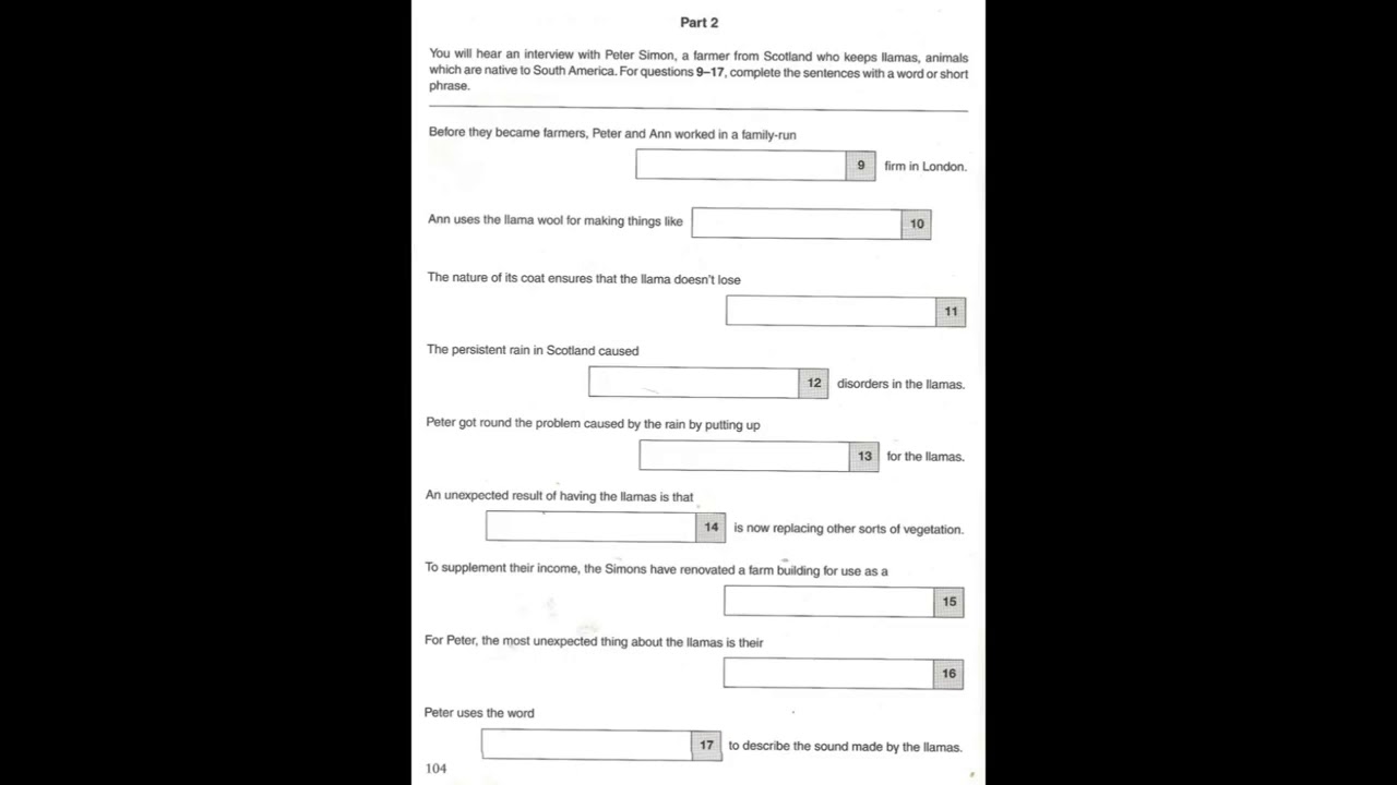 Listening C2, CPE 3, Test 4, Part 2