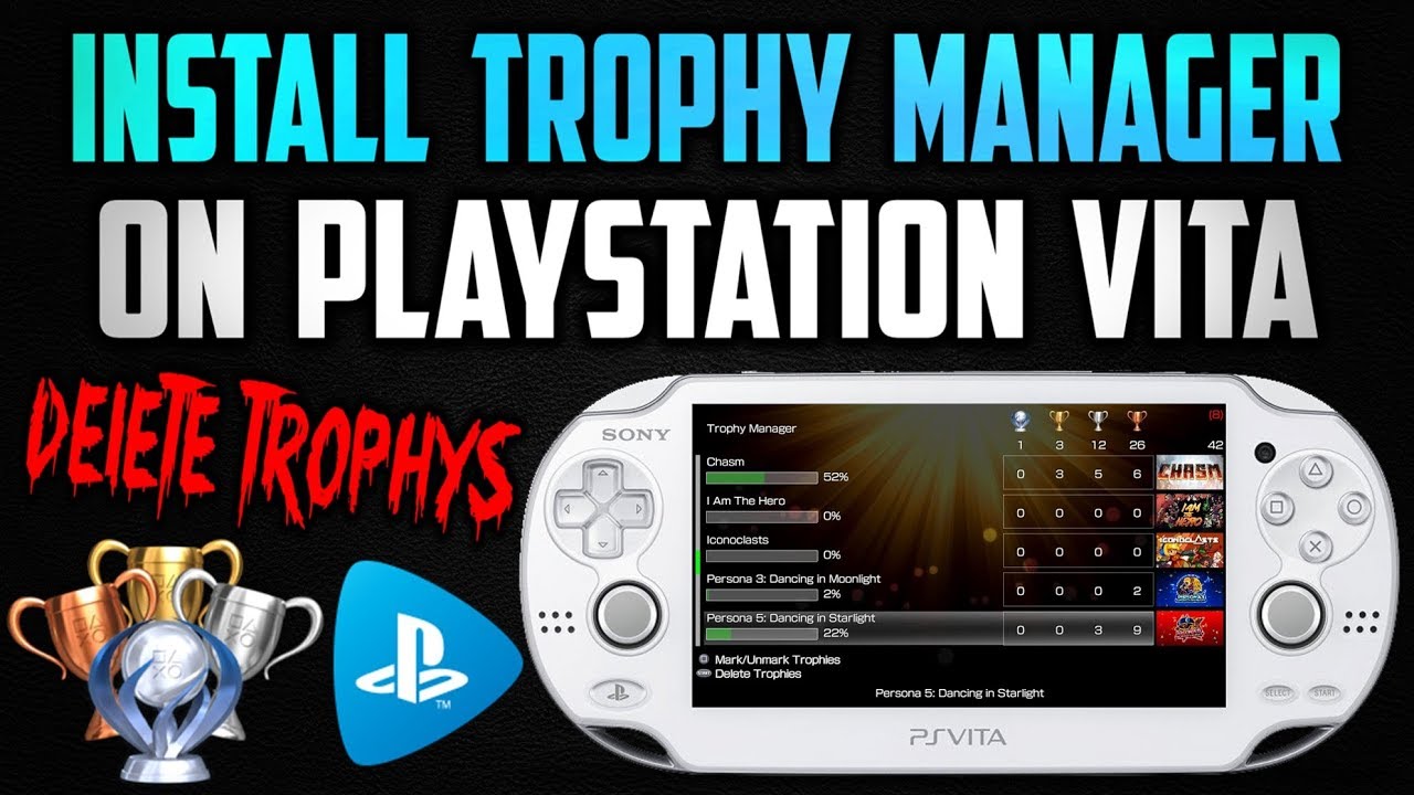 PS Vita Trophy Manager Homebrew App (Delete Trophy Data)