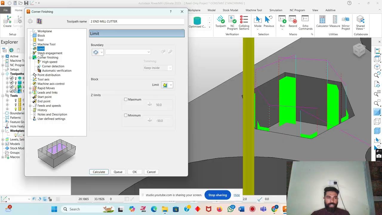 Powermill Software  training |VMC  Programming |CNC programming live in Hindi