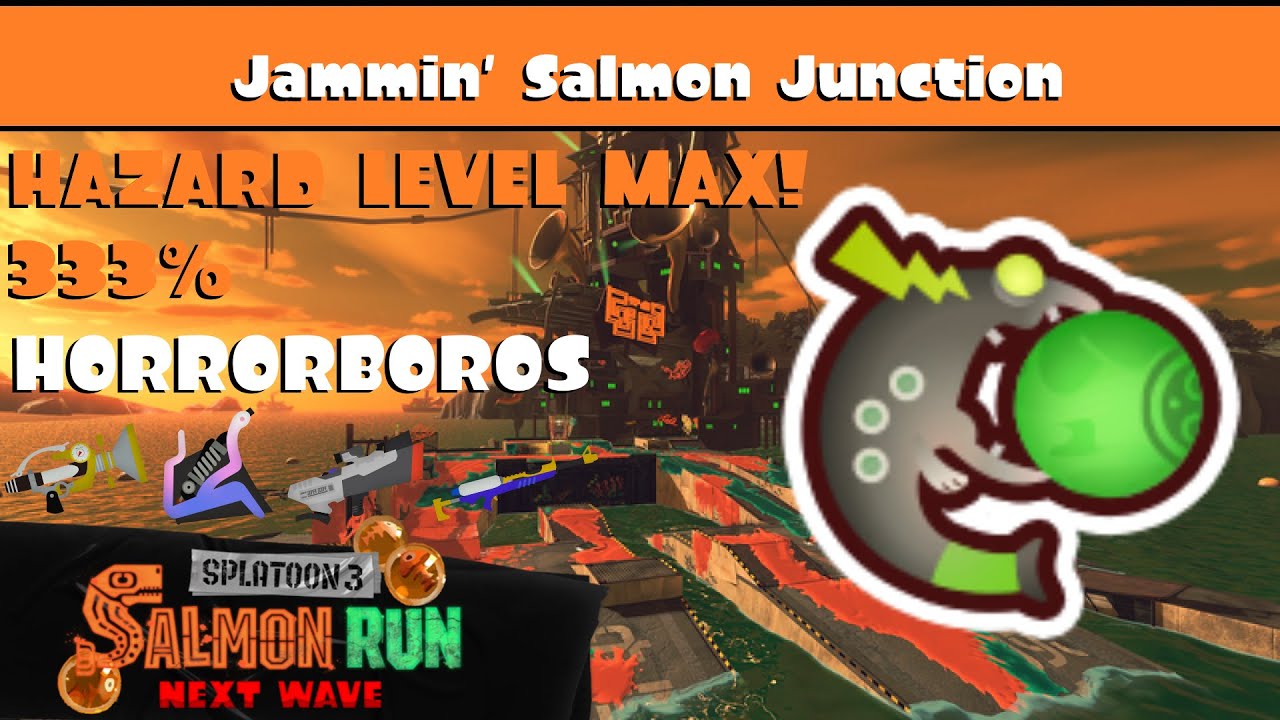 HORRORBOROS HAZARD LEVEL MAX on Jammin' Salmon Junction [Splatoon 3 Salmon Run Gameplay]