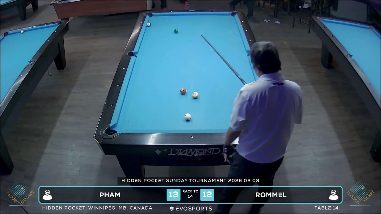 PHAM  vs ROMMEL  - HIDDEN POCKET - TABLE 14 | EvoSports