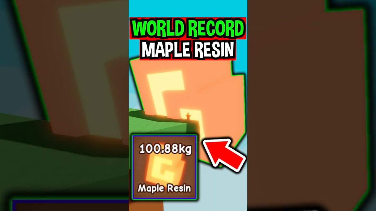 WORLD RECORD MAPLE RESIN in Roblox Grow a Garden..