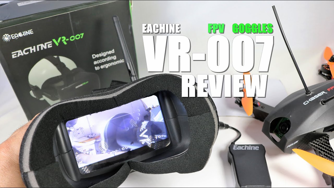 EACHINE VR-007 FPV Goggles Review - [UnBox, Inspection & Setup]