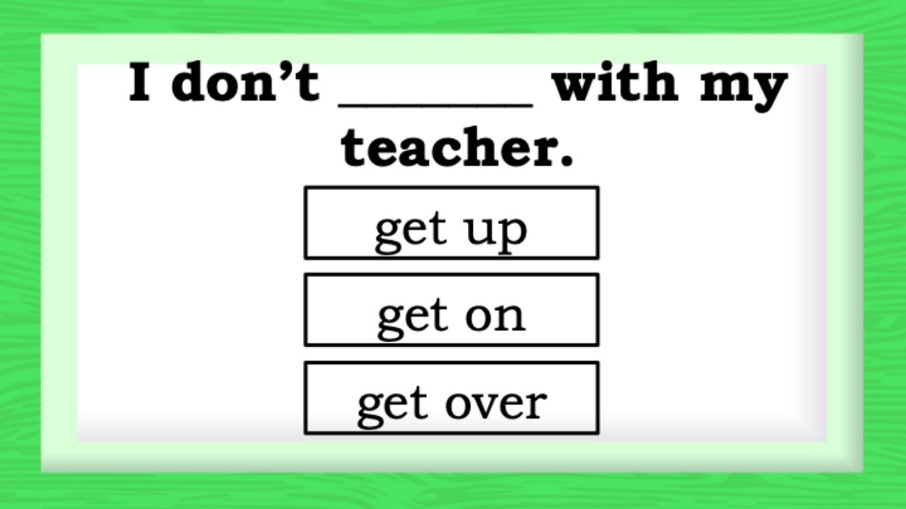PHRASAL VERBS Quiz 🤔  Can you Pass?