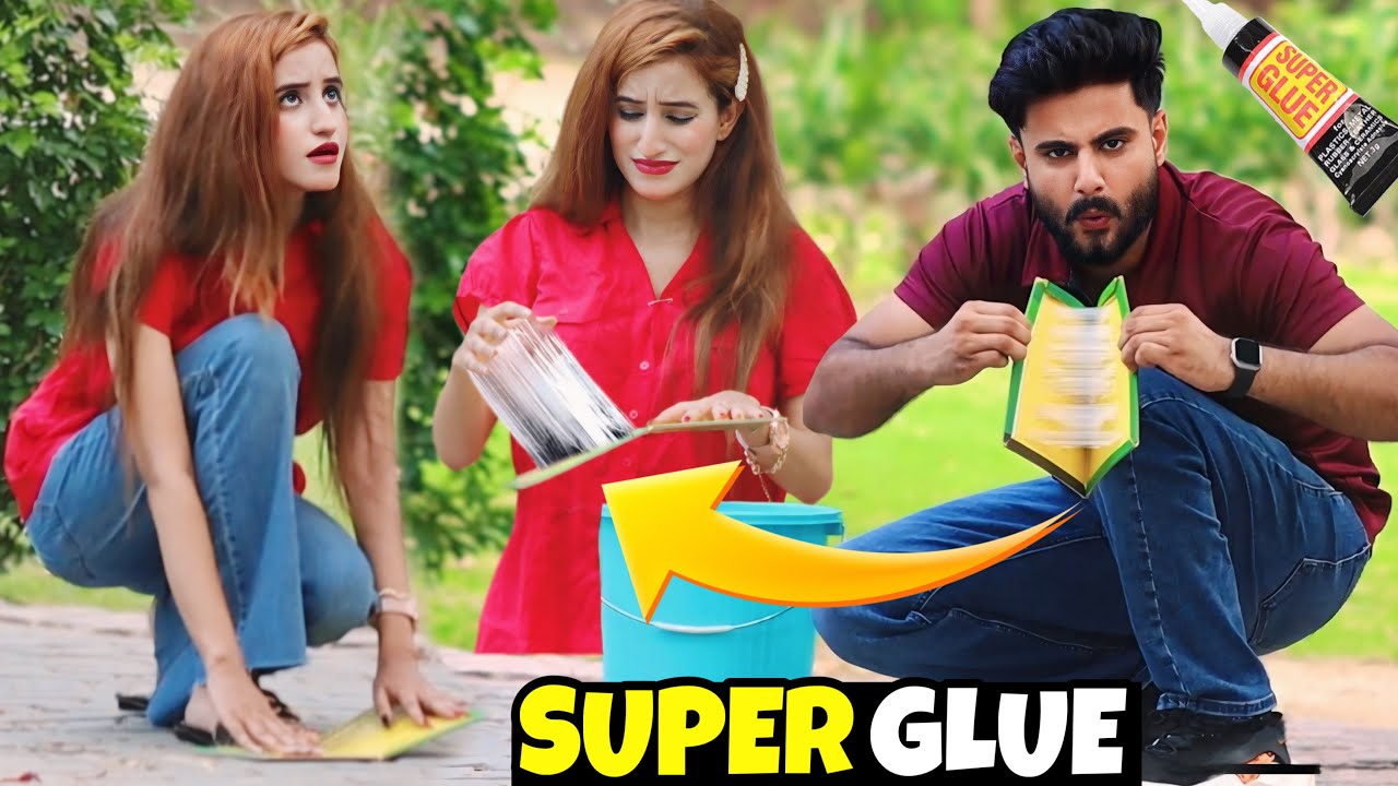 Super Glue Trap Prank On Cute Girl 😜 @That Was Crazy