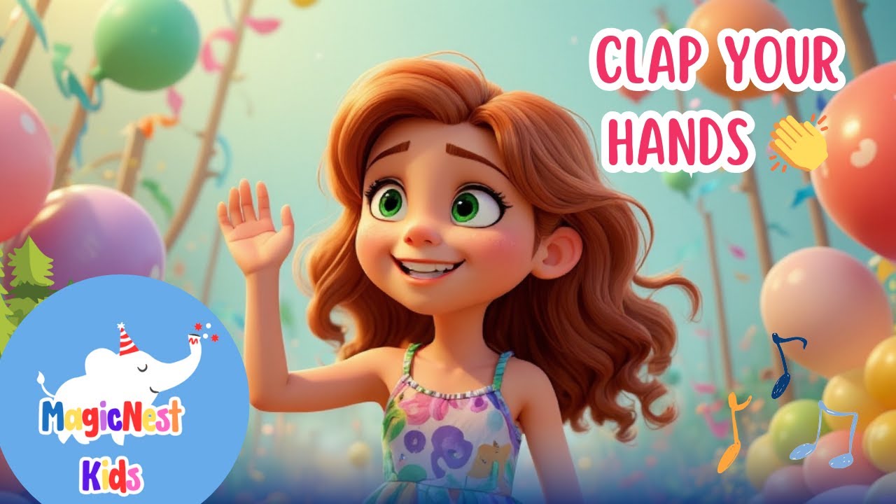 CLAP YOUR HANDS SAY HELLO!| Kids Dance & Movement Magic Nest Kids-Nursery Rhymes, Kids Song