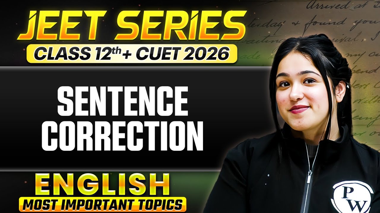 Error Detection and Correction 🔥 | Spotting Errors | Sentence Correction | CUET English Grammar 2026