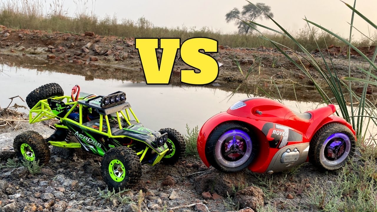 Wltoys 12427 vs RC Bike | RC Bike vs RC Car Race | Wltoys RC Car