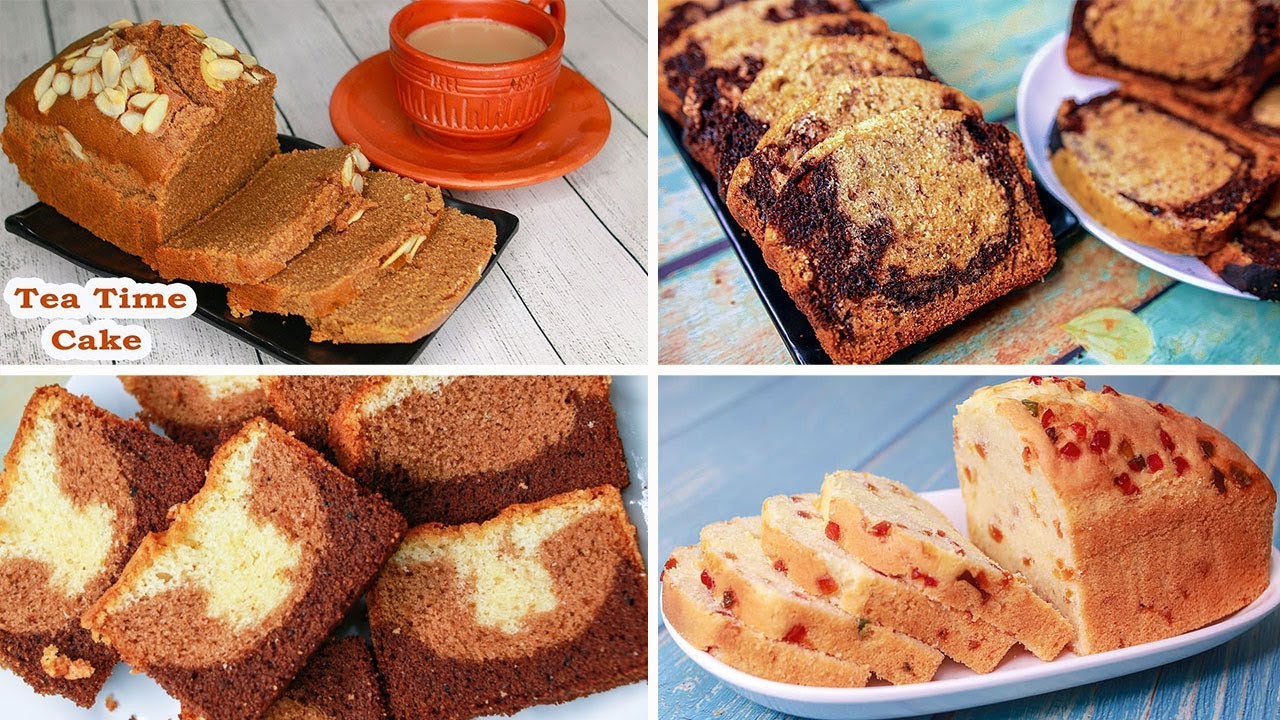 4 Easy Tea Time Cake Recipe Without Oven | Pound Cake Recipe | Yummy