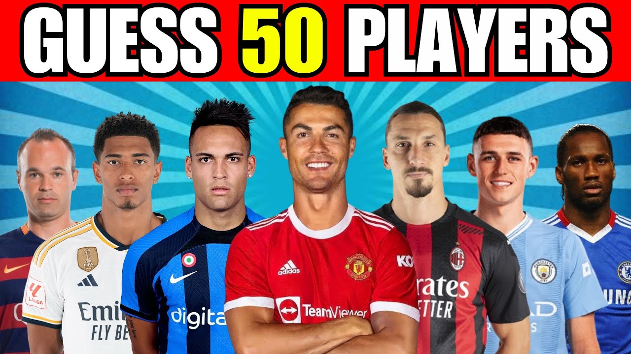 ⚽Guess The Player by the Picture 🖼️ | Can You Guess 50 Players?