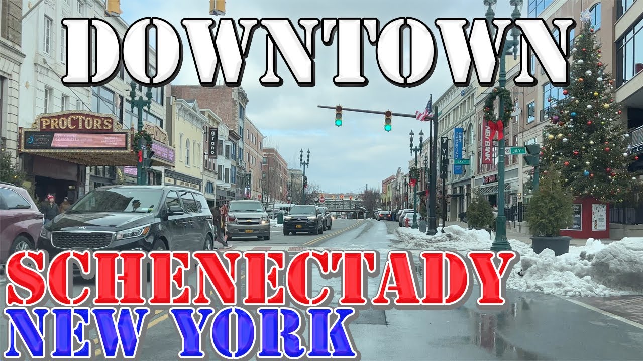 Schenectady - New York - 4K Downtown Drive