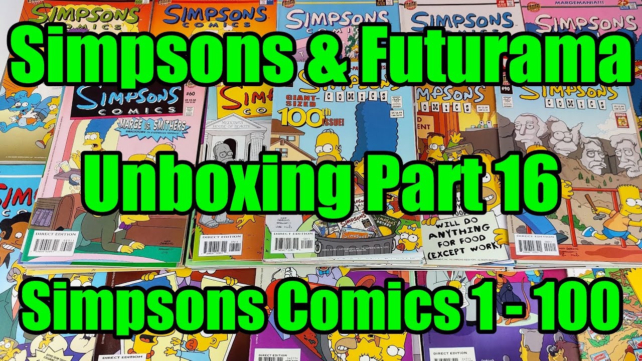 Unboxing Simpsons And Futurama - Toys And Collectibles - Part 16 - Simpsons Comics Issues 1 - 100