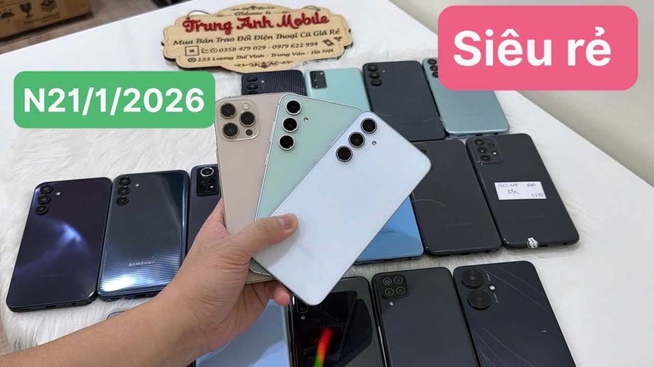 21/1/2026 Thanh Lý ĐT || iphone 12PRM || Samsung S23FE - A55 - A35 - S20FE - A16 5G ||Redmi Not12pro