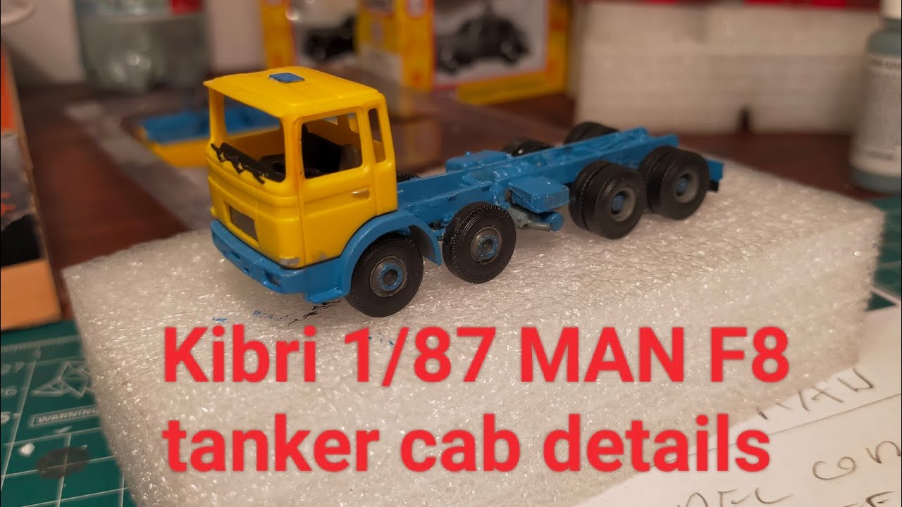 Kibri 10258 1/87 Реставрация автоцистерны MAN, эпизод 9: вентиляционное отверстие на крыше кабины...