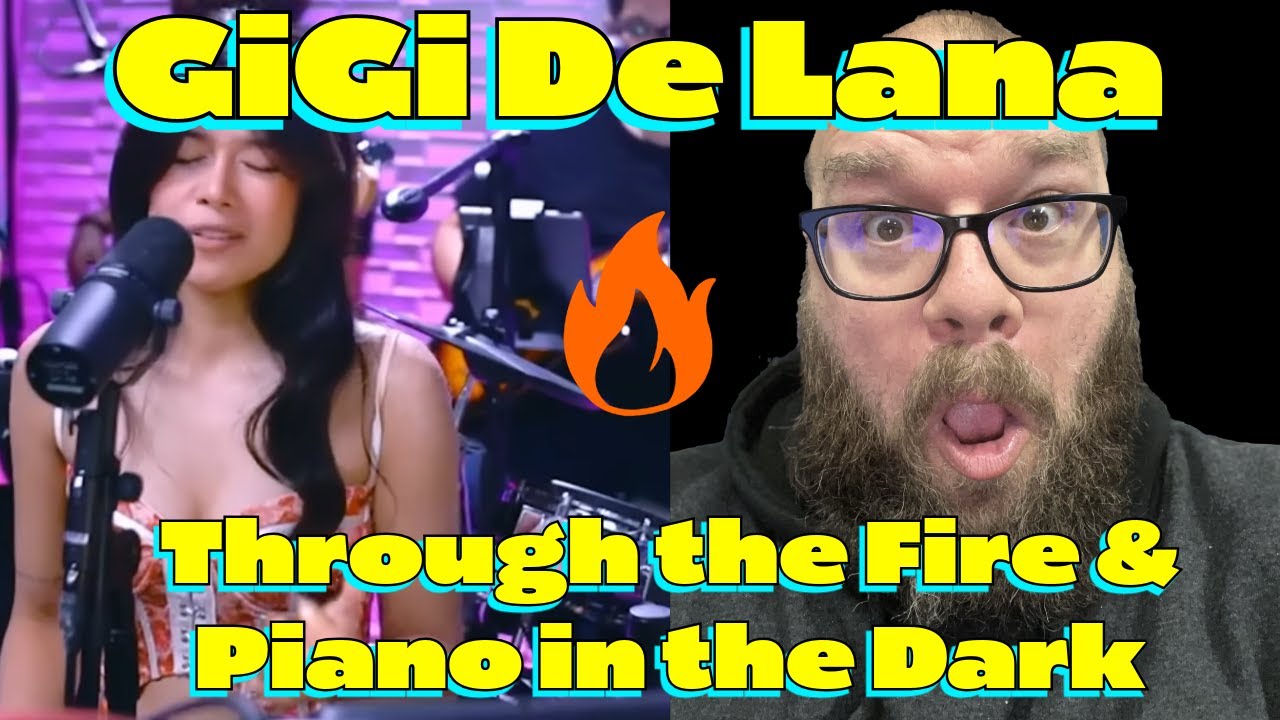 MY FIRST TIME HEARING | GiGi De Lana & GG Vibes - Through the Fire + Piano in the Dark | REACTION