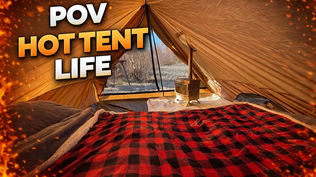POV: What Hot Tent Camping Is REALLY Like!