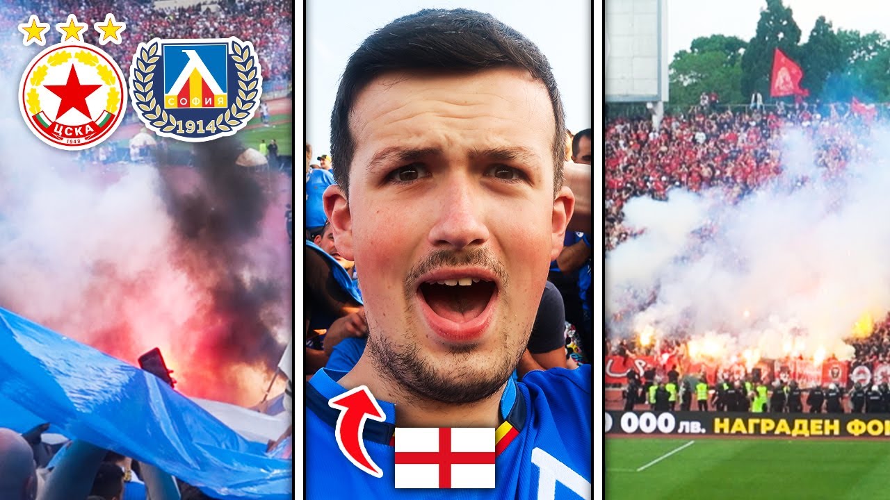 🤯🇧🇬 CRAZY HOOLIGANS & ATMOSPHERE at THE SOFIA DERBY | CSKA-Sofia vs Levski Sofia