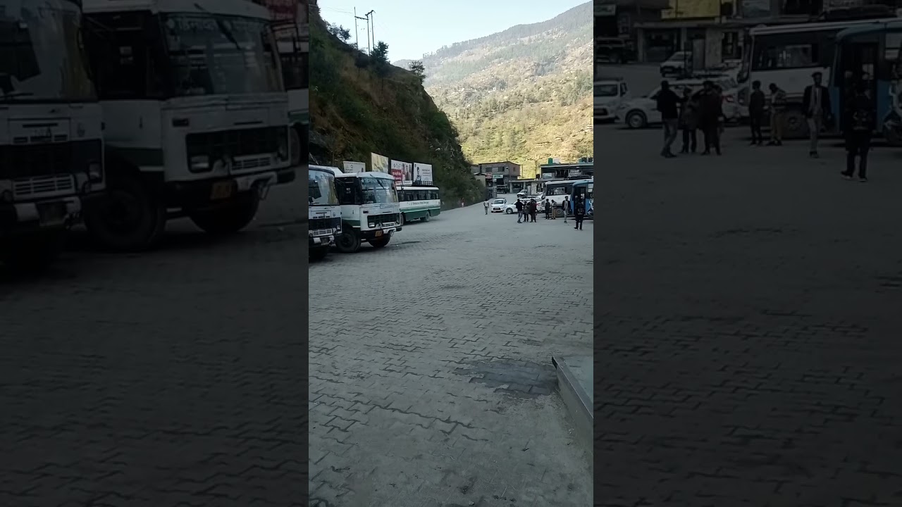 Sub depot banjar bus stand hrtc bus #hrtc #viral #hrtcbussarvice #bus#trending #kullu #mandi #shorts