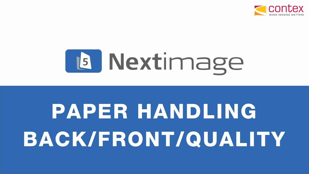 Nextimage: Paper handling – Contex