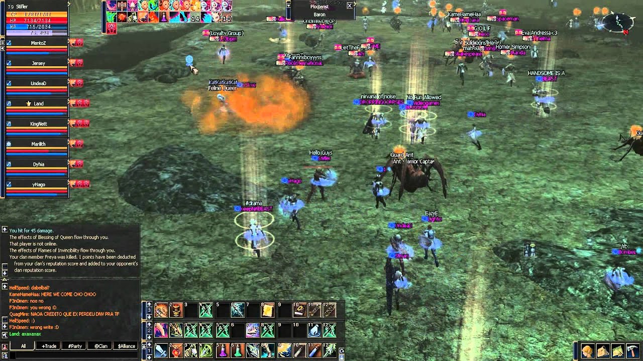 lineage2gaming.com - DrunkLizards Group Queen Ant battles