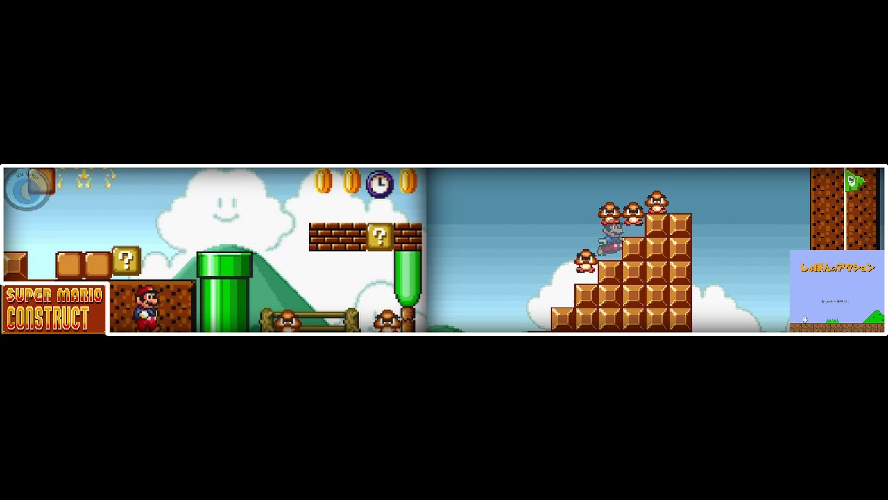 Super Mario Construct v8 (SMC v8) Syobon action Speed run Sneak Peak