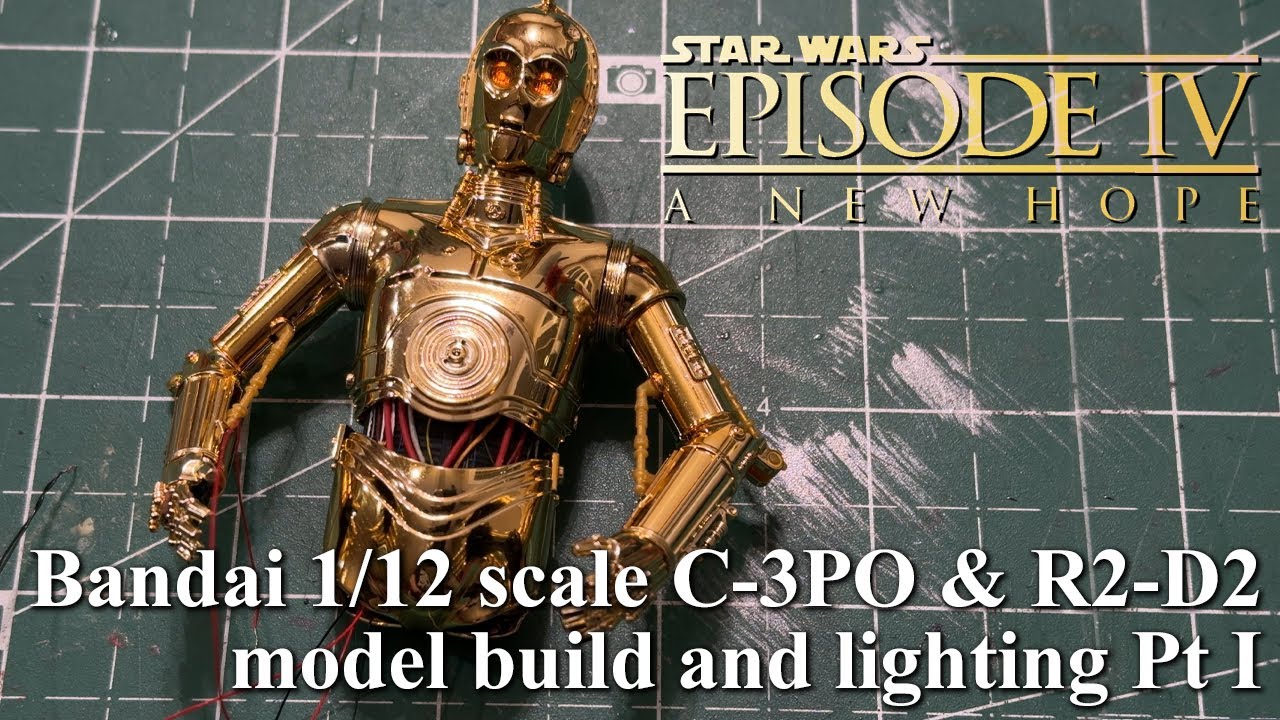 Bandai 1/12 scale C-3PO & R2-D2 Model build Pt I
