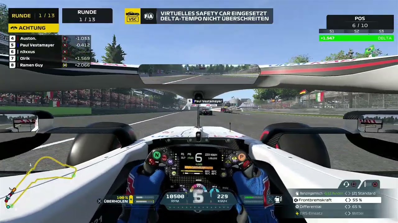 Anton last second pit entry