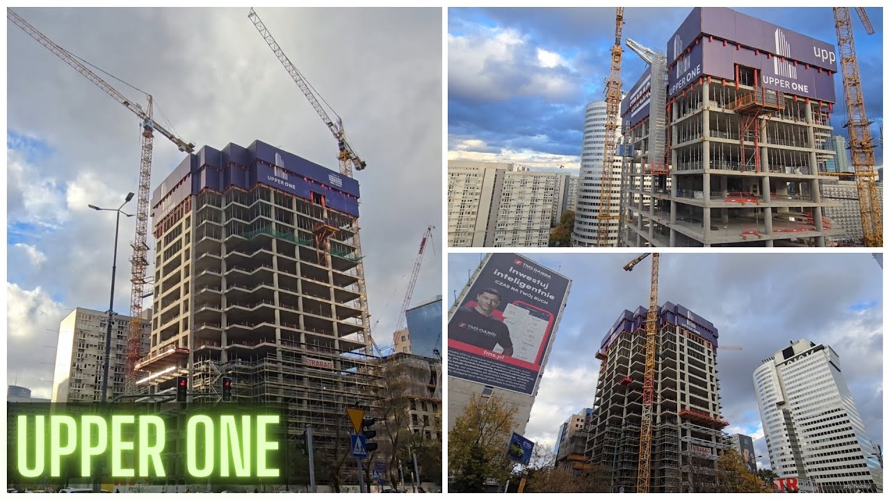 Warszawa / Warsaw Budowa wieżowca Upper One / Construction of Upper One skyscraper - 26.10.2025