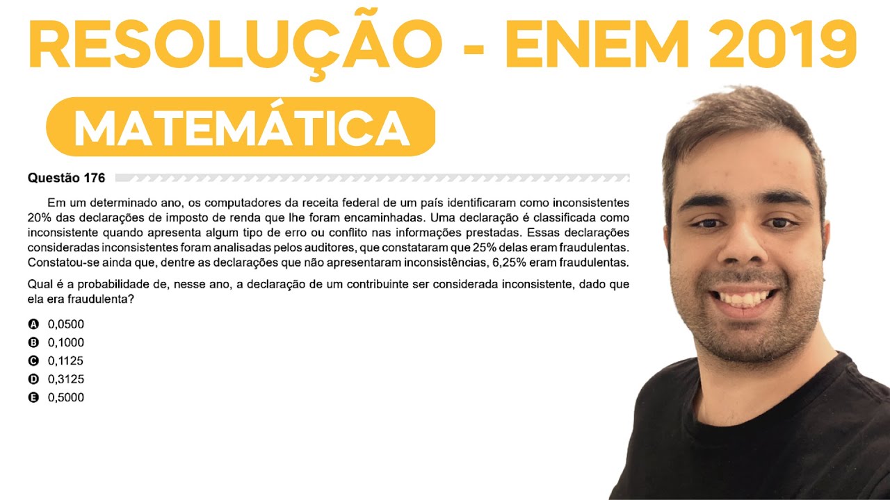 ENEM 2019 - Em um determinado ano, os computadores da receita federal de um pa&iacute;s identificaram como