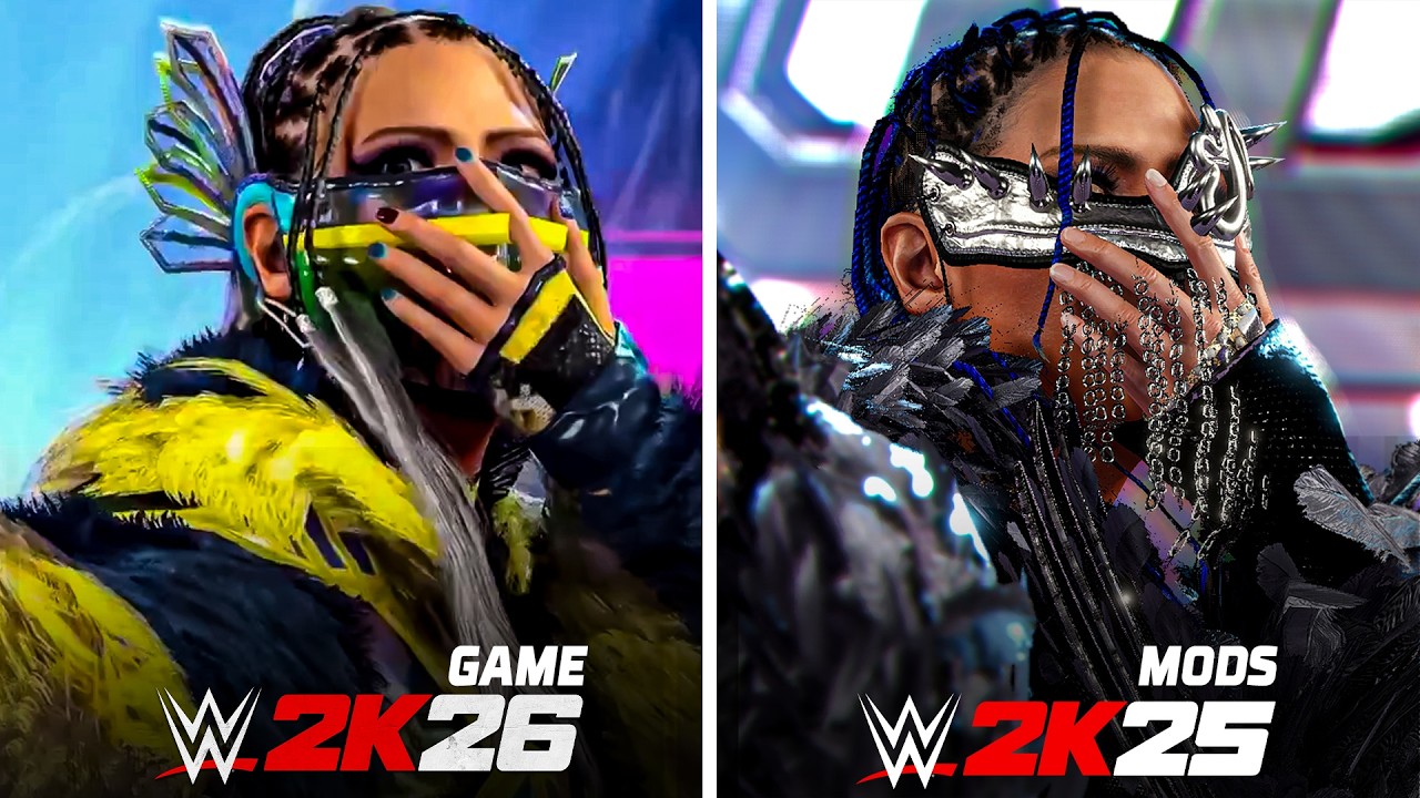 WWE 2K26 vs WWE 2K25 Mods Comparison!