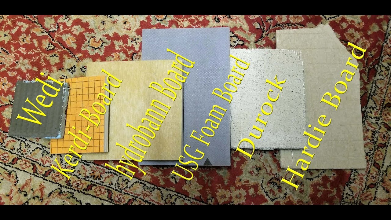 Choosing a backerboards for your shower Cement board versus Foam boards