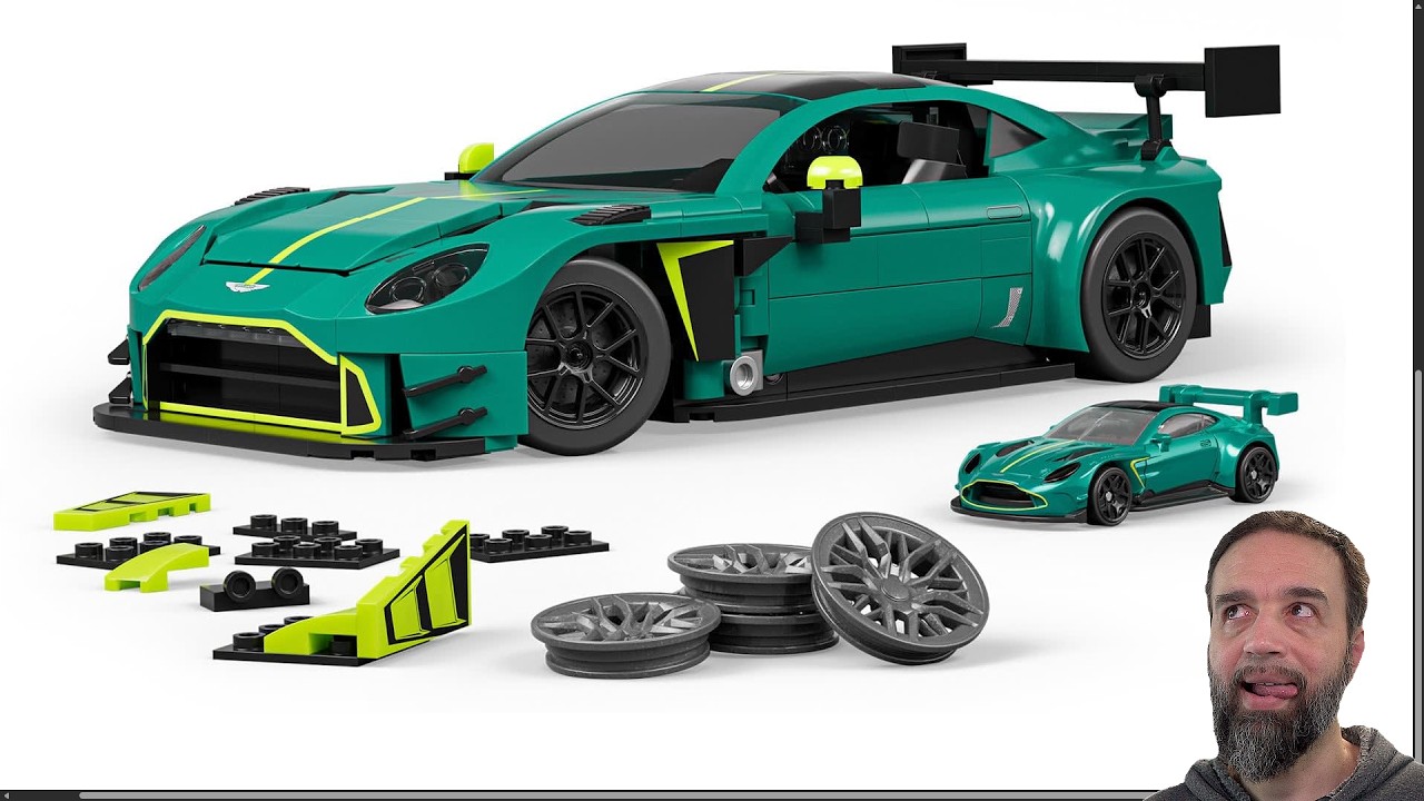✨ New Mattel Brick Shop official reveal! Aston Martin Vantage GT3 1/16 scale #NotSponsored JLF51