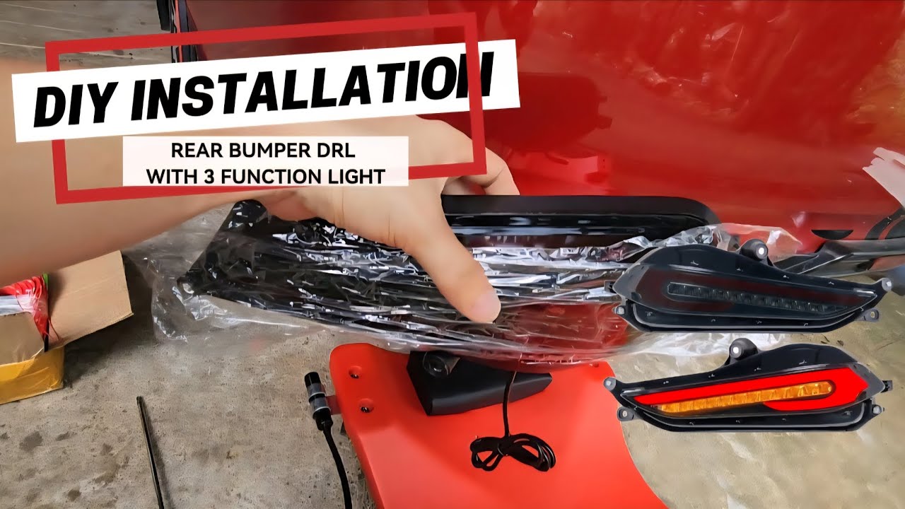 INSTALLATION of REAR BUMPER LED DRL FOR TOYOTA VIOS | DIY installation rear bumper drl
