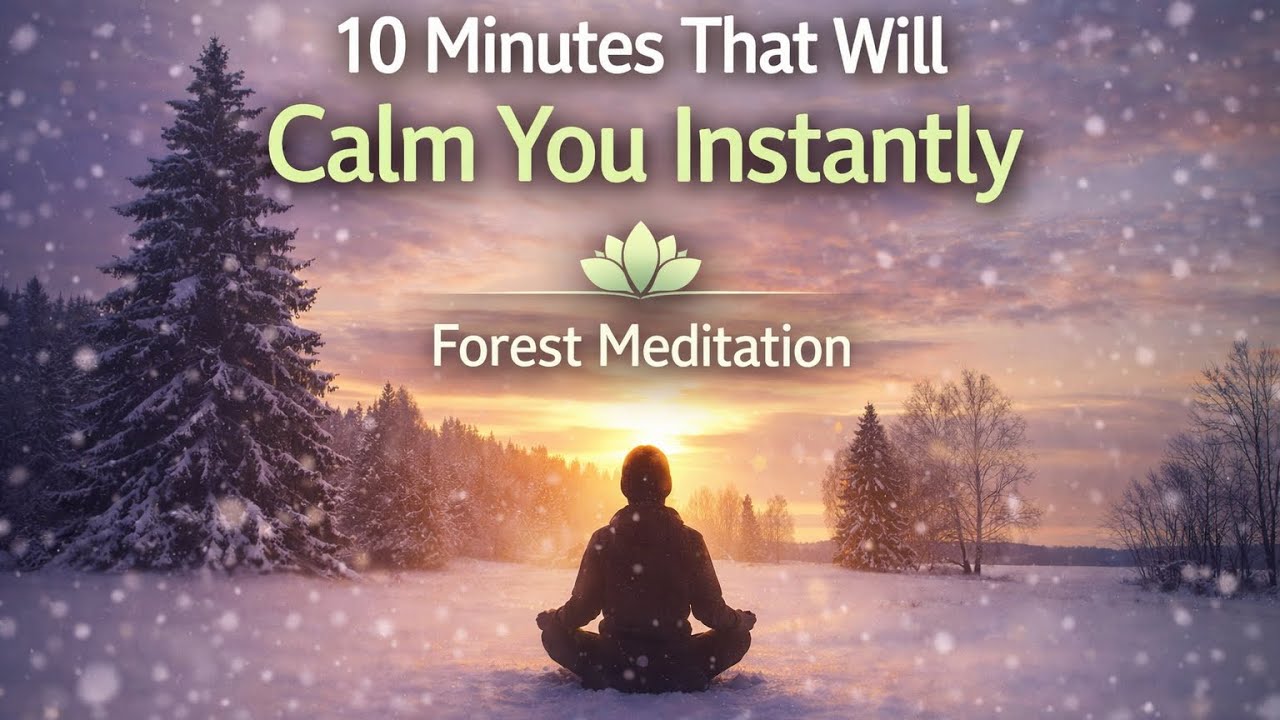 10 Minutes That Will Calm You Instantly | Forest Meditation 4K 🌲 