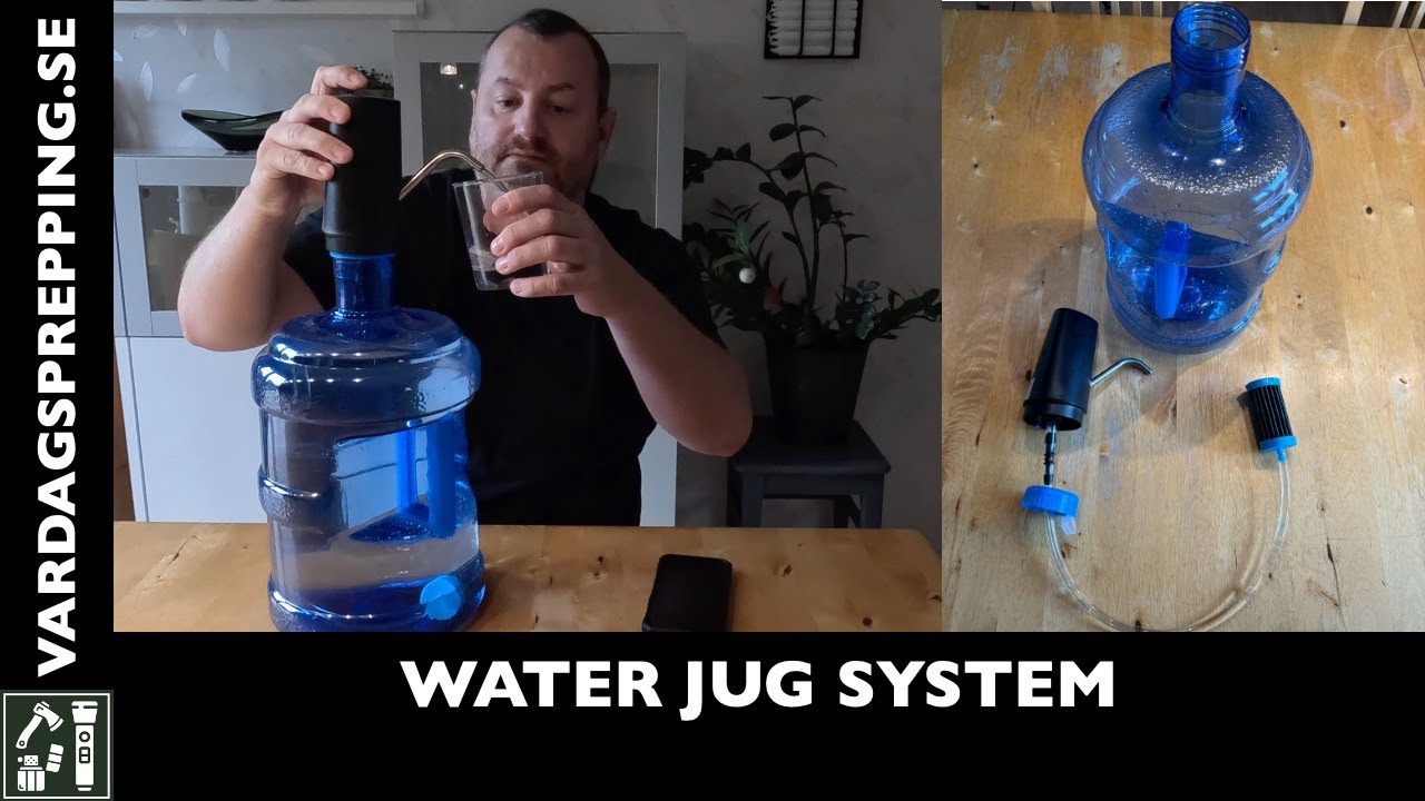 Anders testar Sagan Life Water Jug System