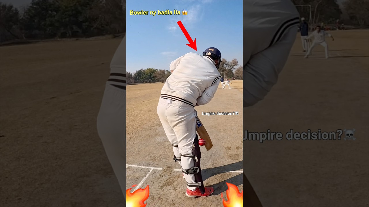 Bowler Took The Revenge..!! 😱 (Lbw?) #cricket #goprocricket #dailyvlogs