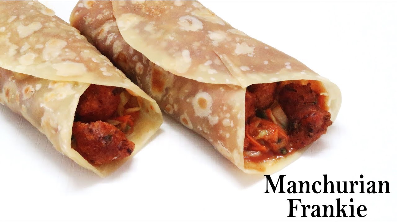 मंचूरियन फ़्रैंकिए बनाये एकदम आसान तरीके से | Manchurian Frankie Recipe in Hindi | Frankie Recipe