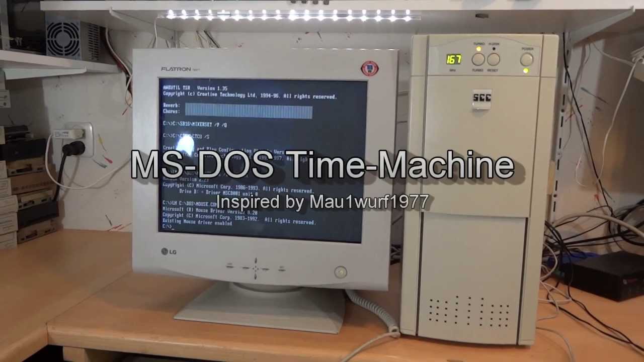 MS-DOS Time-machine: Hardware build, Pentium 166, Awe32, Doom, Jill of the jungle