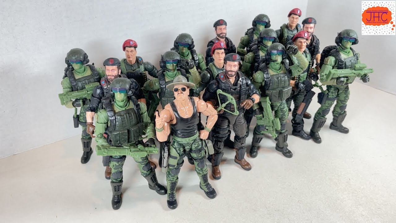 SGT SLAUGHTER CUSTOM KITBASH GI Joe Classified Series Action Figure Review Beach Head Flint Breaker