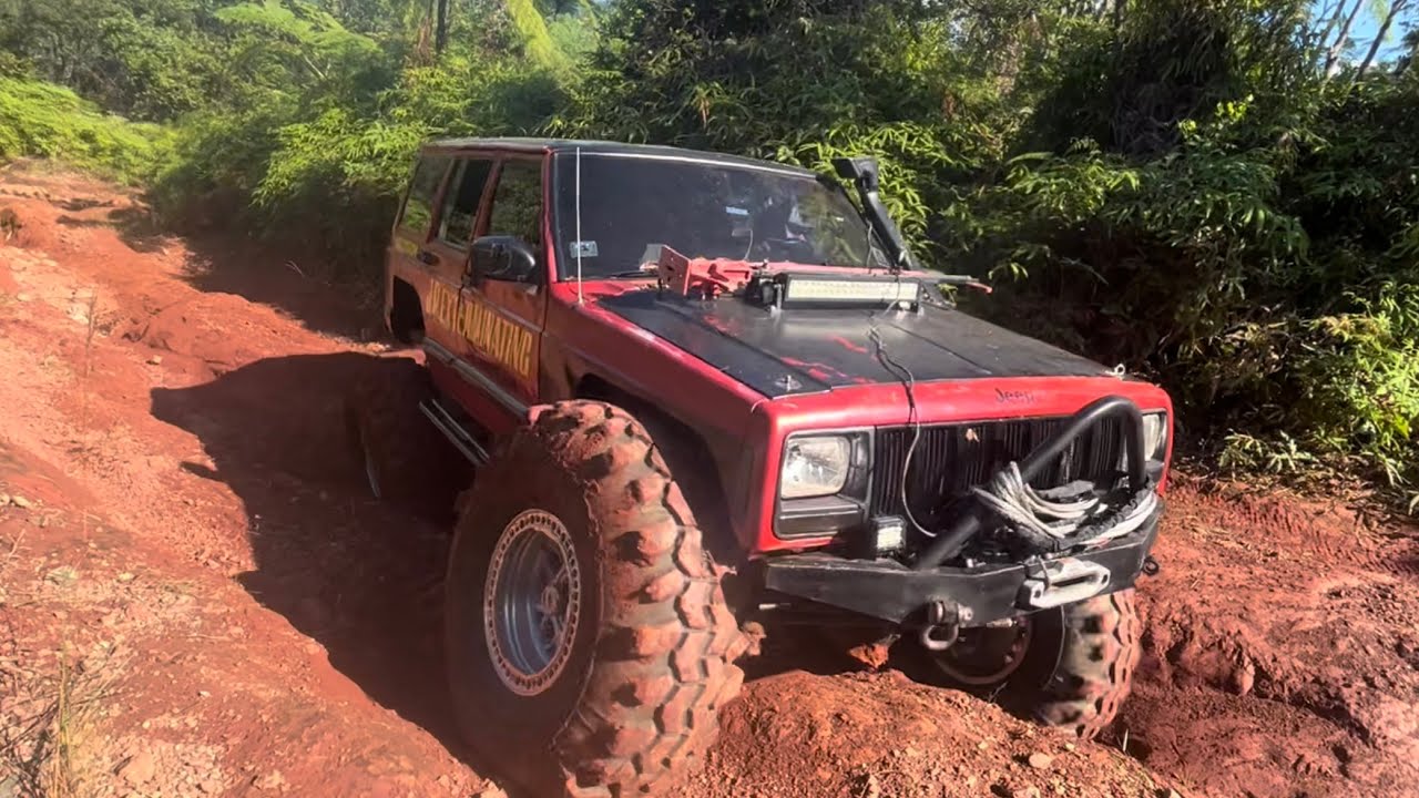 Ruta extrema en 1 solo vehículo! “Tajo Largo” San German, PR / Jeep XJ / 42”tsl / dana44