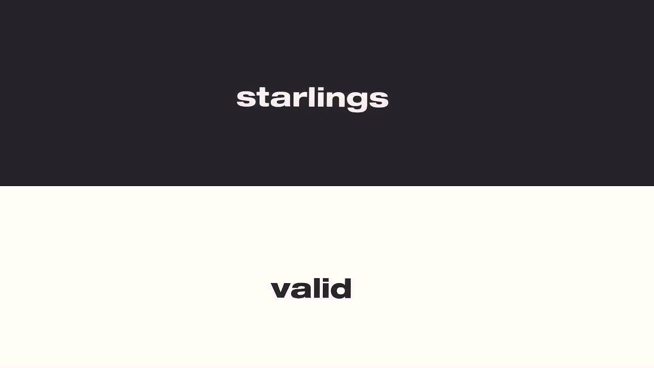 Starlings - Now Take That