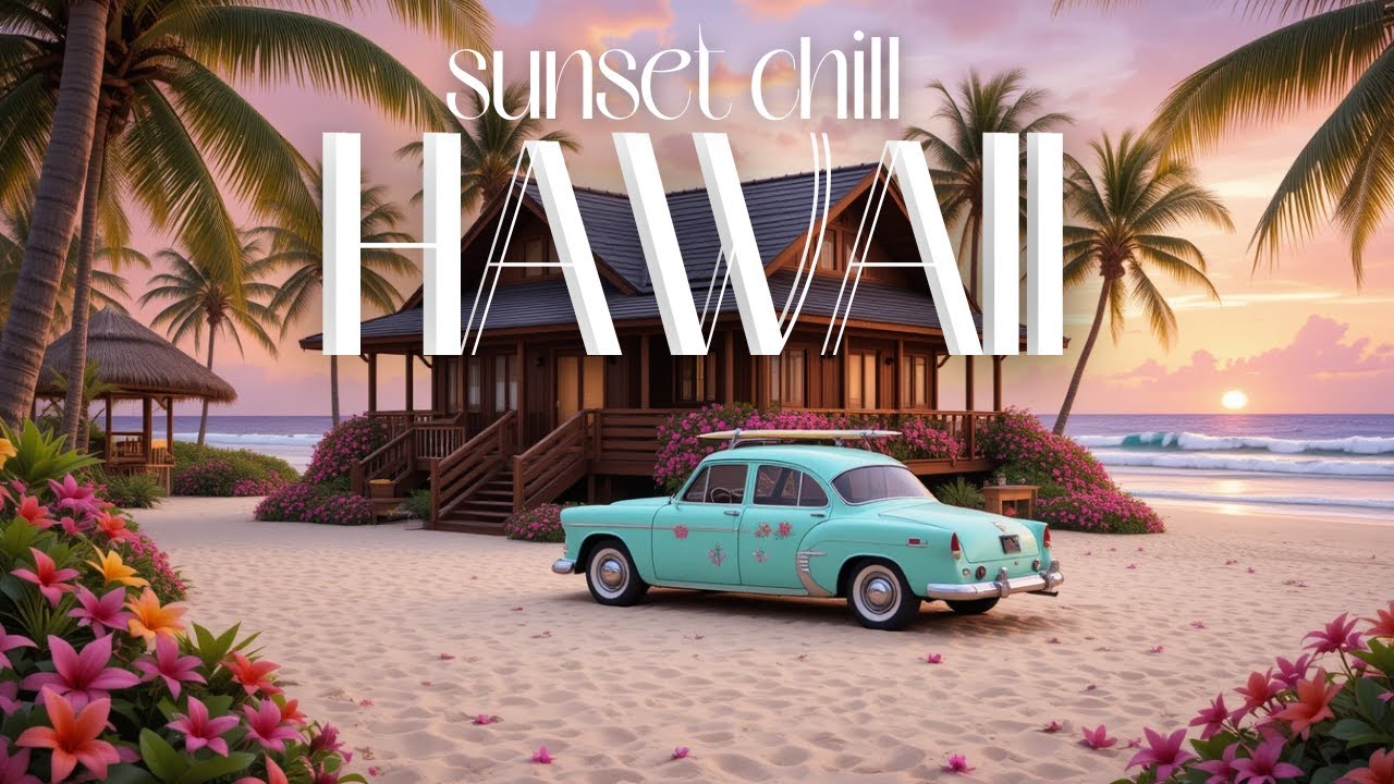 Relaxing Hawaiian Music for Sunset Chill 🌅 Tropical Island Vibes & Gentle Ukulele