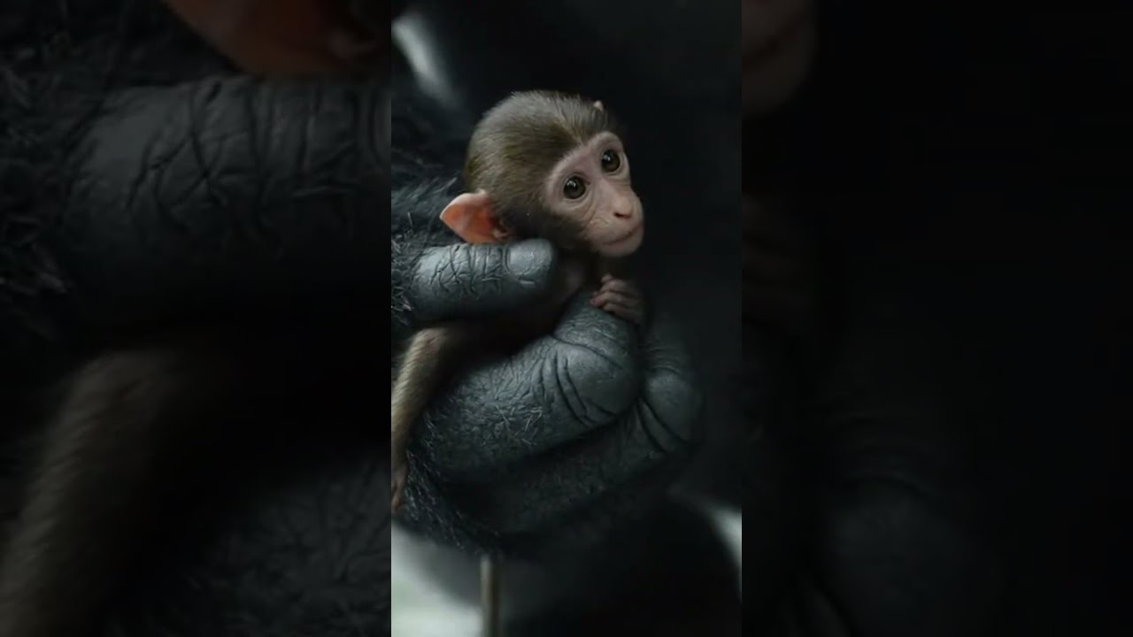 Gorila Salva Filhote de Macaco de Rio em Correnteza 😱🦍🐒 