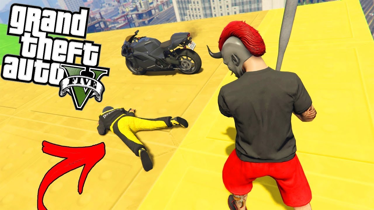 LE PEGO TAN FUERTE QUE LO ECHO DEL JUEGO XDD | GTA 5 PARKOUR |