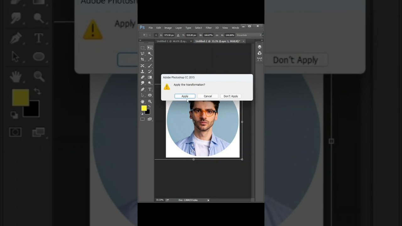 Easy Profile Picture Design Photoshop Tutorial! #photoshop #editing