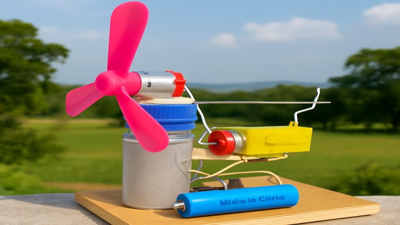 DIY Oscillating Fan Using DC & Gear Motor | Powerful Mini Fan Project | DC Motor Stand Fan