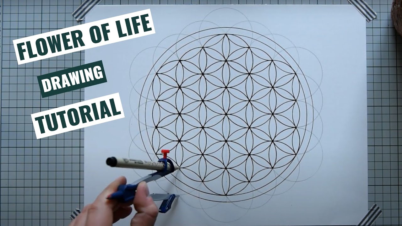 How To Draw a Flower of Life | Sacred Geometry Tutorial