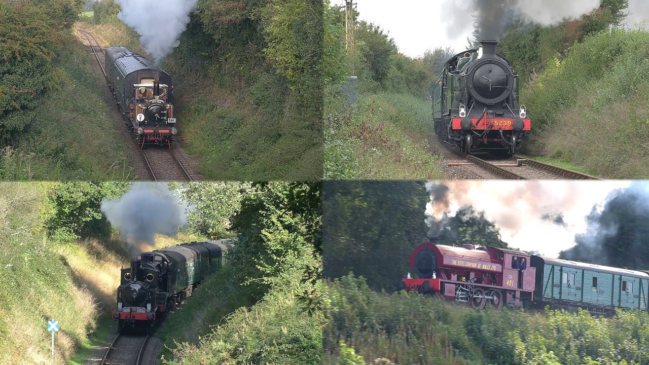 Little and large tank engines up The Alps | Mid Hants Railway 'Branch Line Autumn Gala' - 06.10.23